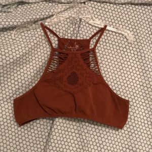 burnt orange/ terra-cotta bralette